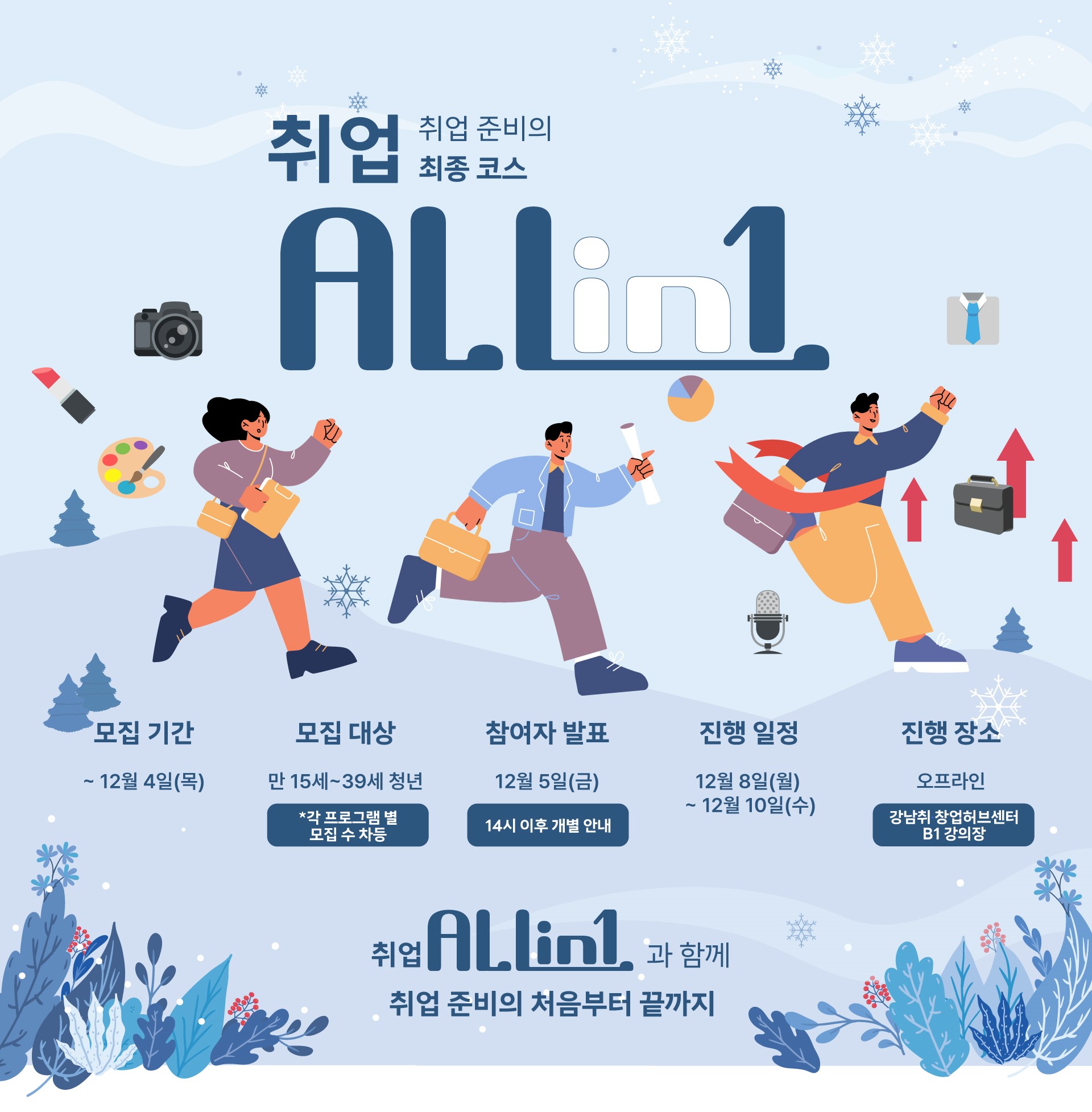 강남취?창업허브센터 <취업 ALL in 1> 모집 안내